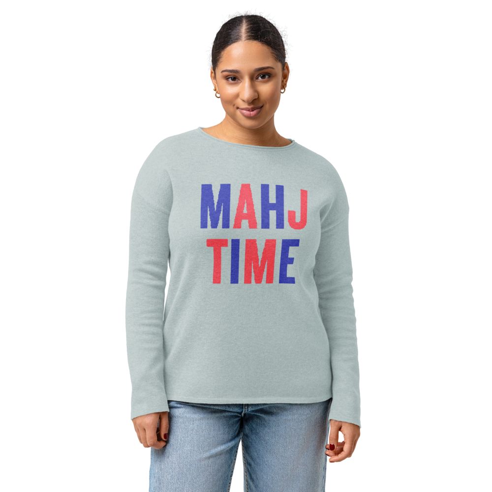 Powder Blue MAHJ TIME Sweater