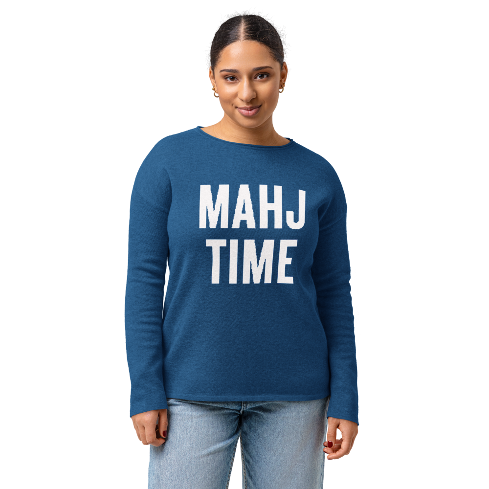 Blue MAHJ TIME Sweater