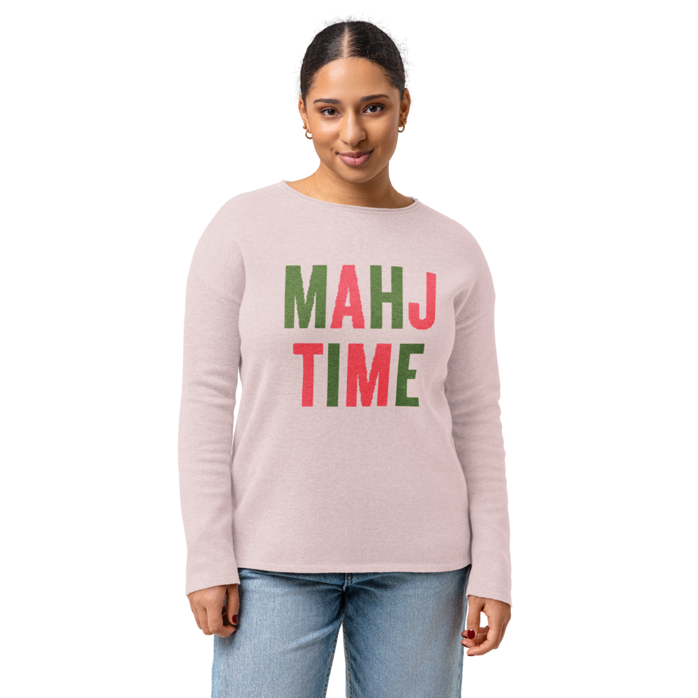 Pale Pink MAHJ TIME Sweater