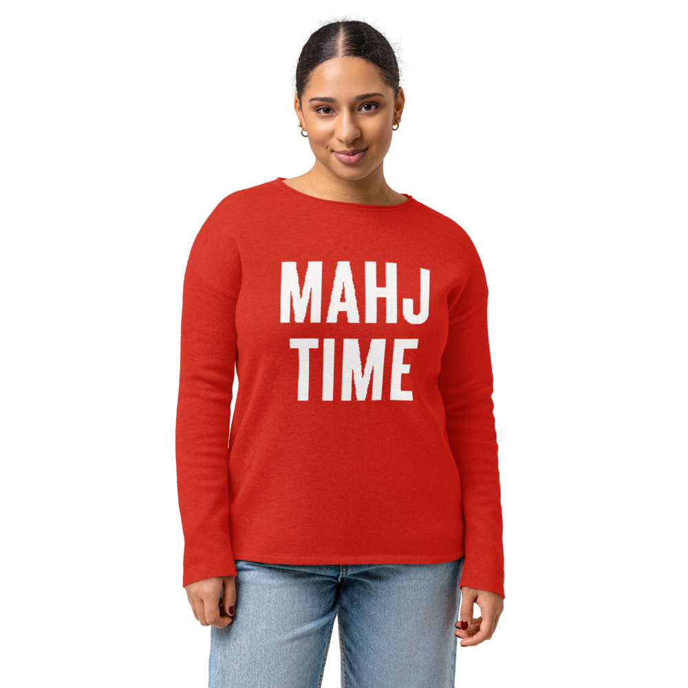 Red MAHJ TIME Sweater