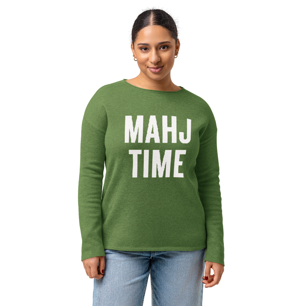 Green MAHJ TIME Sweater
