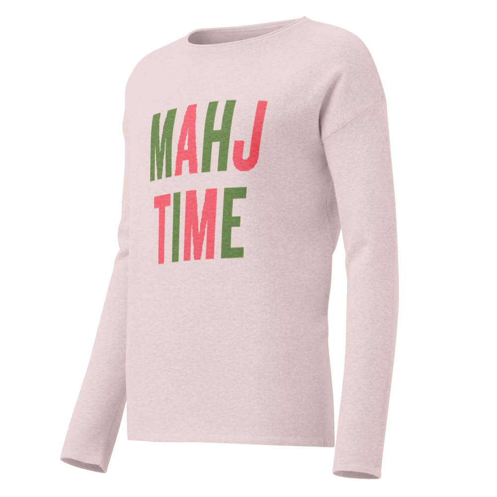 Pale Pink MAHJ TIME Sweater